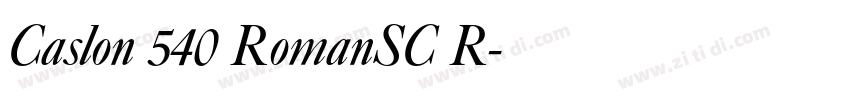 Caslon 540 RomanSC R字体转换
